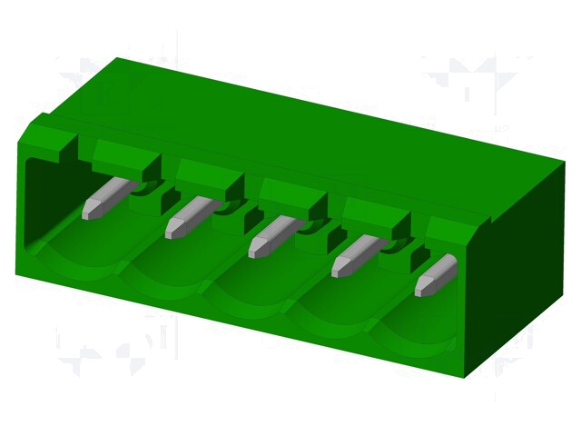 Connector: ontkoppelbare terminal strip; contact; mannelijk Connector: ontkoppelbare terminal strip; contact; mannelijk